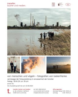 Nun ist es schon fast ein halbes Jahr her, dass riesige Bilder von Birdwatchern an den Fassaden, Bahnsteigen und Unterführungen des Ruhrgebiets hingen. Die @ruhrtriennale ist inzwischen vorbei - jetzt freuen wir uns, dass ein Teil der Fotos, die wir für den Festivalkatalog und die Plakatkampagne des Kunstfestivals gemacht haben, erstmals öffentlich ausgestellt werden! 

Ab Freitag, 19.04. wird ein Teil der Fotos für zwei Monate in der Buchhandlung transfer. in Dortmund-Hörde ausgestellt. Diesen Freitag sind wir ab 19 Uhr zu einer kleinen Vernissage vor Ort.

⏰ Freitag, 19.04. - 19 Uhr / Ausstellung bis 22.06.
📍 transfer. bücher und medien. - An der Schlanken Mathilde 3, 44263 Dortmund (direkt am Bahnhof Hörde)

Der Eintritt ist frei!

#birdwatcher #ruhrgebiet #vernissage #loekenfranke #transfer #hörde #dortmund #ruhrtriennale