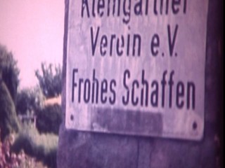 Schild Kleingartenanlage (aus: Frohes Schaffen)